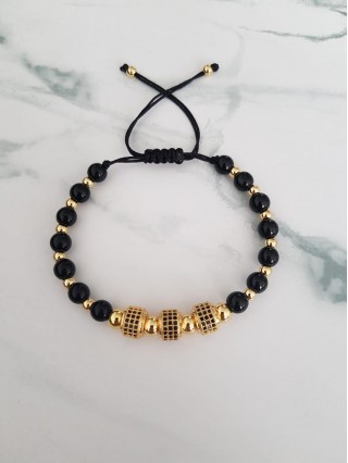 Bratara dama model deosebit cu margele bleumarin si forme cu pietricele stralucitoare