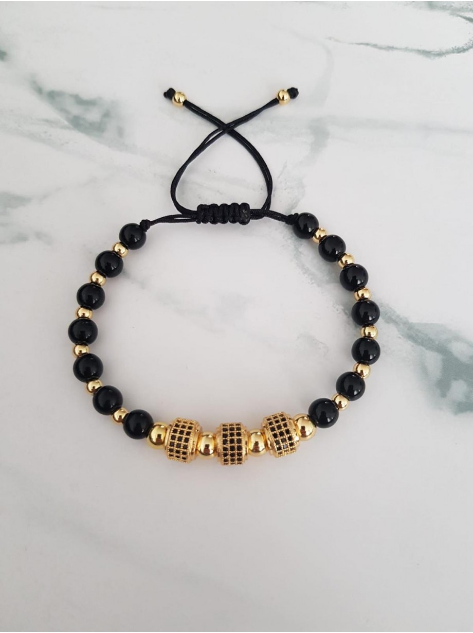 Bratara dama model deosebit cu margele bleumarin si forme cu pietricele stralucitoare