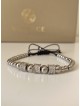 Bratara dama model deosebit cu margele argintii si cercuri cu pietricele stralucitoare