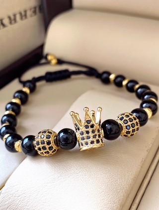 Bratara dama model deosebit cu piatra semipretioasa Piatra lunii si design special coroana