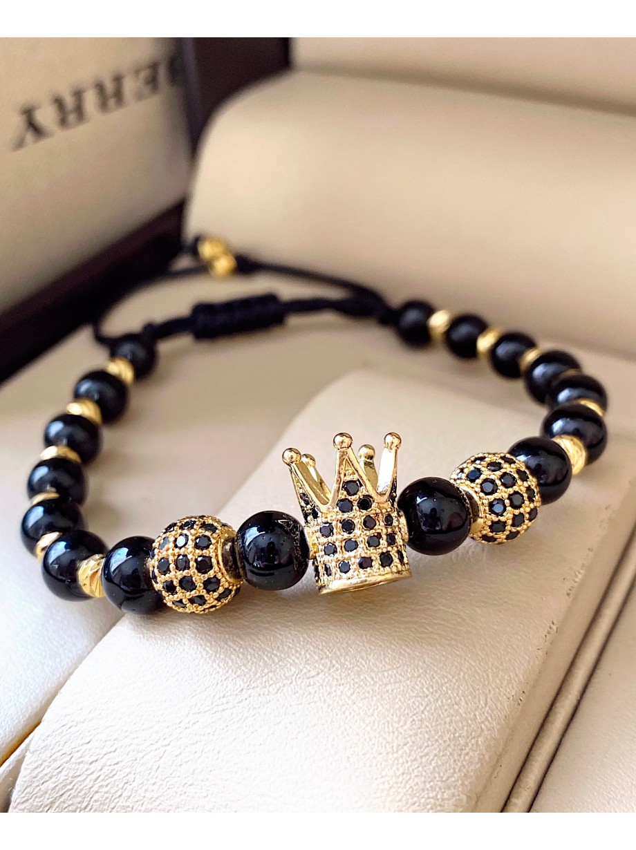 Bratara dama model deosebit cu piatra semipretioasa Piatra lunii si design special coroana