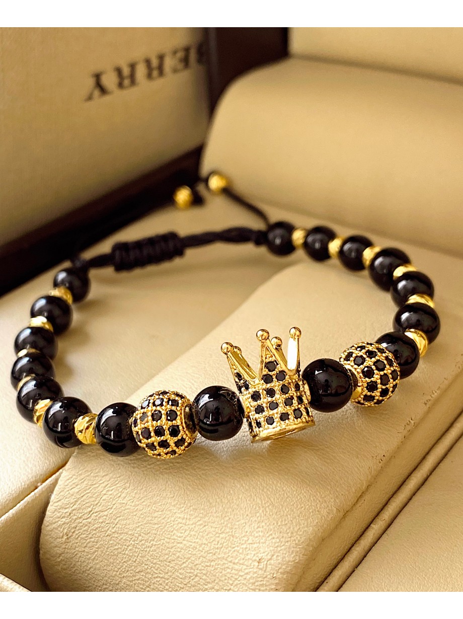 Bratara dama model deosebit cu piatra semipretioasa Piatra lunii si design special coroana