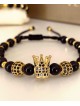 Bratara dama model deosebit cu piatra semipretioasa Piatra lunii si design special coroana