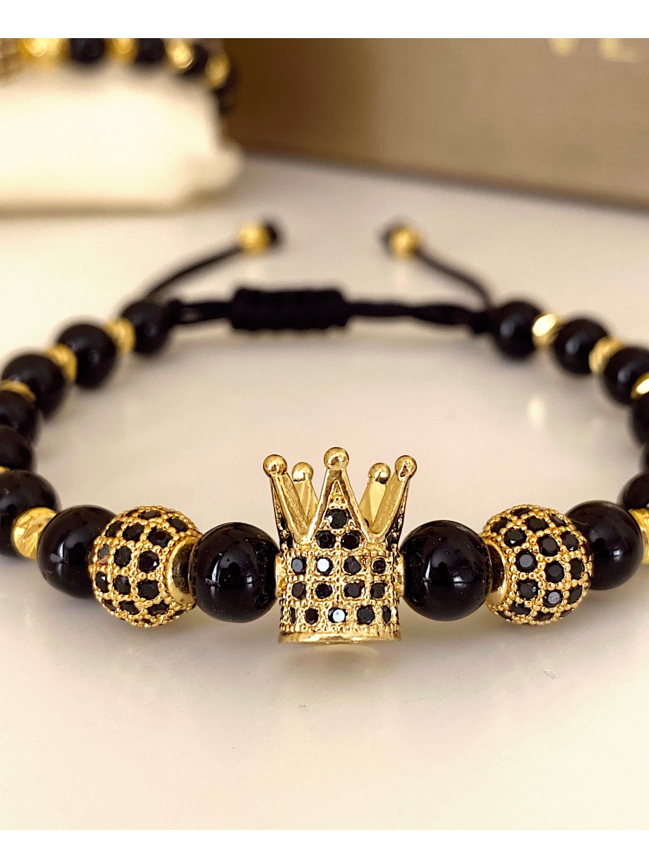 Bratara dama model deosebit cu piatra semipretioasa Piatra lunii si design special coroana