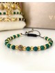 Bratara dama model deosebit cu piatra semipretioasa Malachit si design special biluta