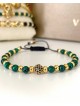 Bratara dama model deosebit cu piatra semipretioasa Malachit si design special biluta