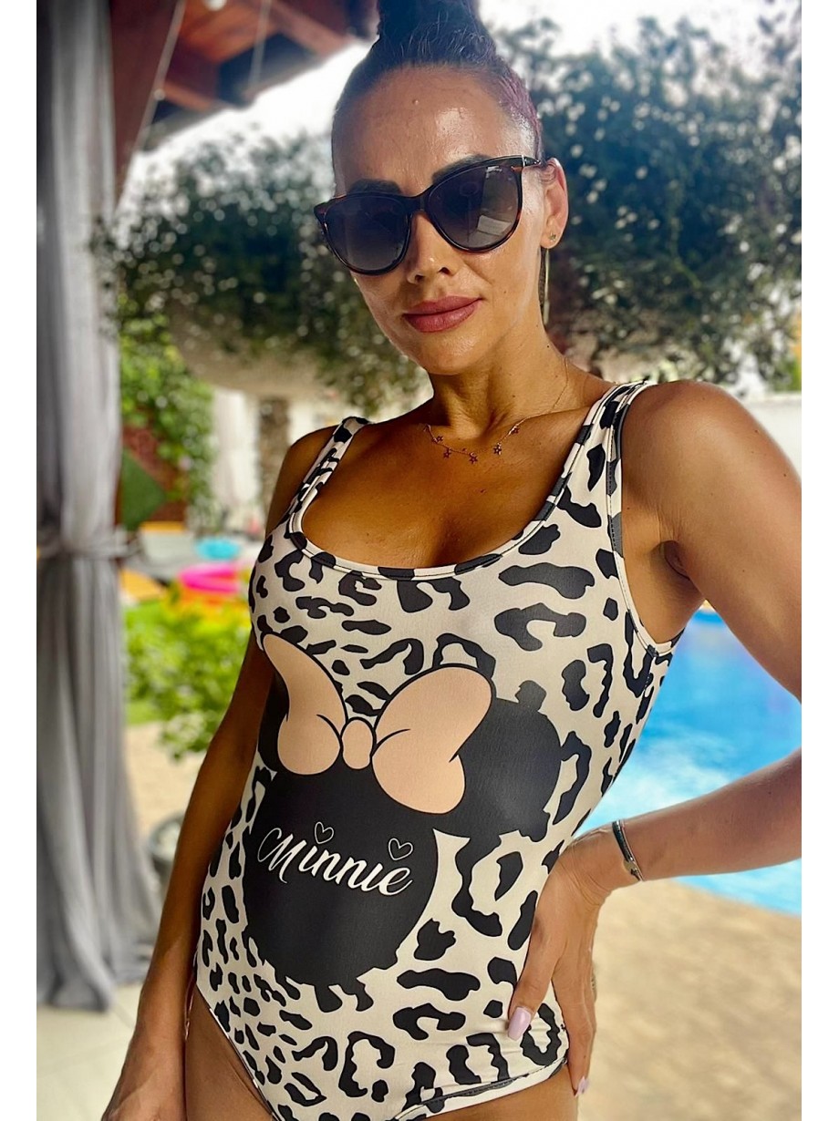 Body dama ieftin bumbac alb cu imprimeu Mm Print