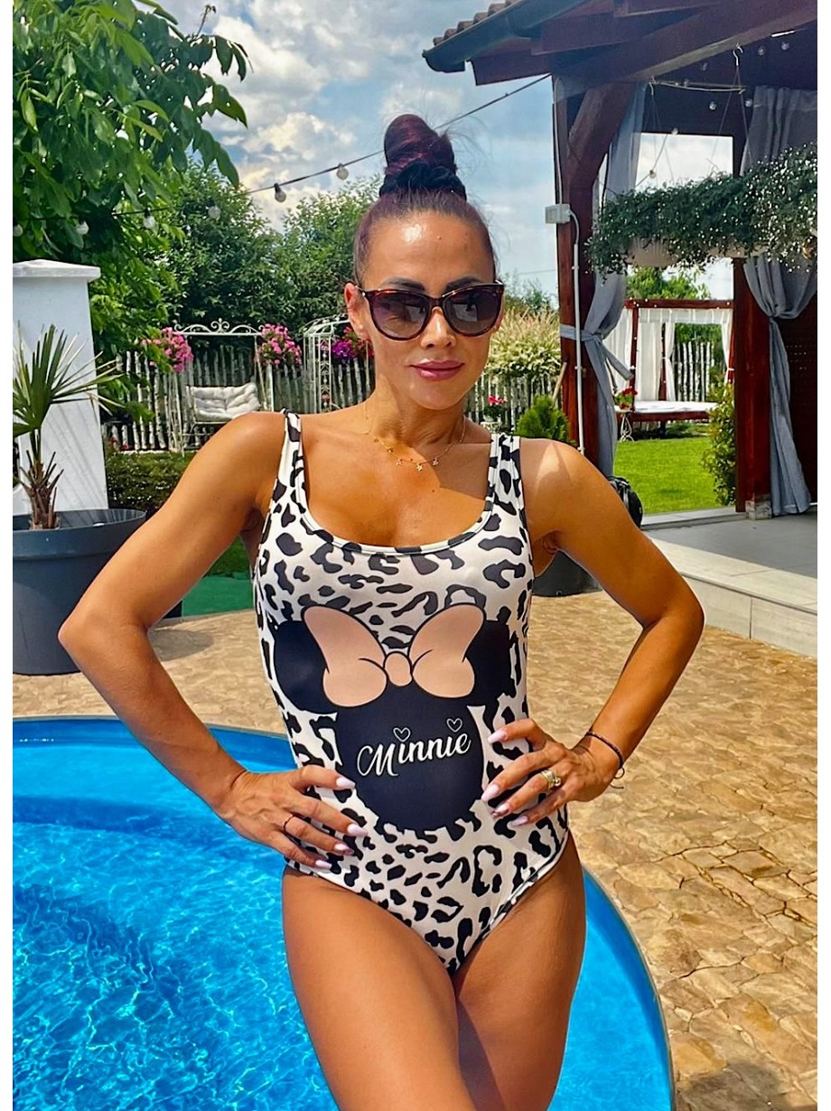 Body dama ieftin bumbac alb cu imprimeu Mm Print