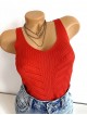 Maieu dama rosu din tricot subtire casual-elegant Maieu dama rosu din tricot subtire casual-elegant