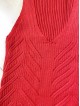 Maieu dama rosu din tricot subtire casual-elegant Maieu dama rosu din tricot subtire casual-elegant