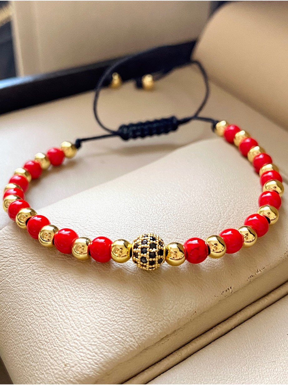 Bratara dama model deosebit cu piatra semipretioasa Howlit si design special cu biluta