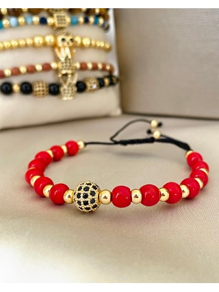 Bratara dama model deosebit cu piatra semipretioasa Howlit si design special biluta