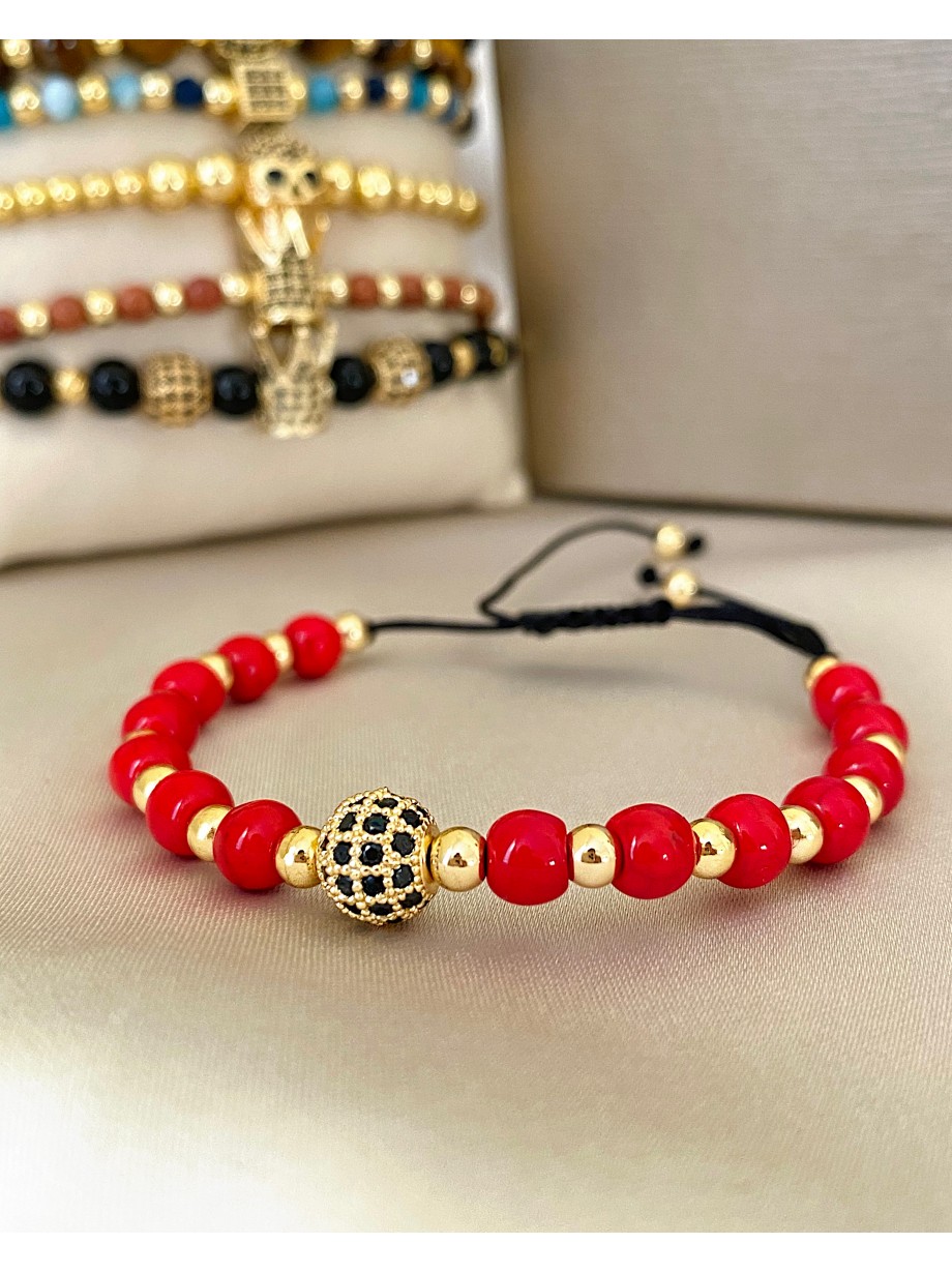 Bratara dama model deosebit cu piatra semipretioasa Howlit si design special biluta