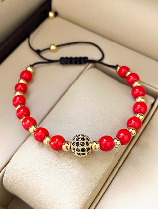 Bratara dama model deosebit cu piatra semipretioasa Howlit si design special biluta