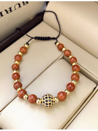 Bratara dama model deosebit cu piatra semipretioasa Piatra Soarelul si design special coroana