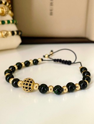 Bratara dama model deosebit cu piatra semipretioasa Piatra lunii si design special biluta