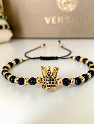 Bratara dama model deosebit cu piatra semipretioasa Piatra lunii si design special coroana