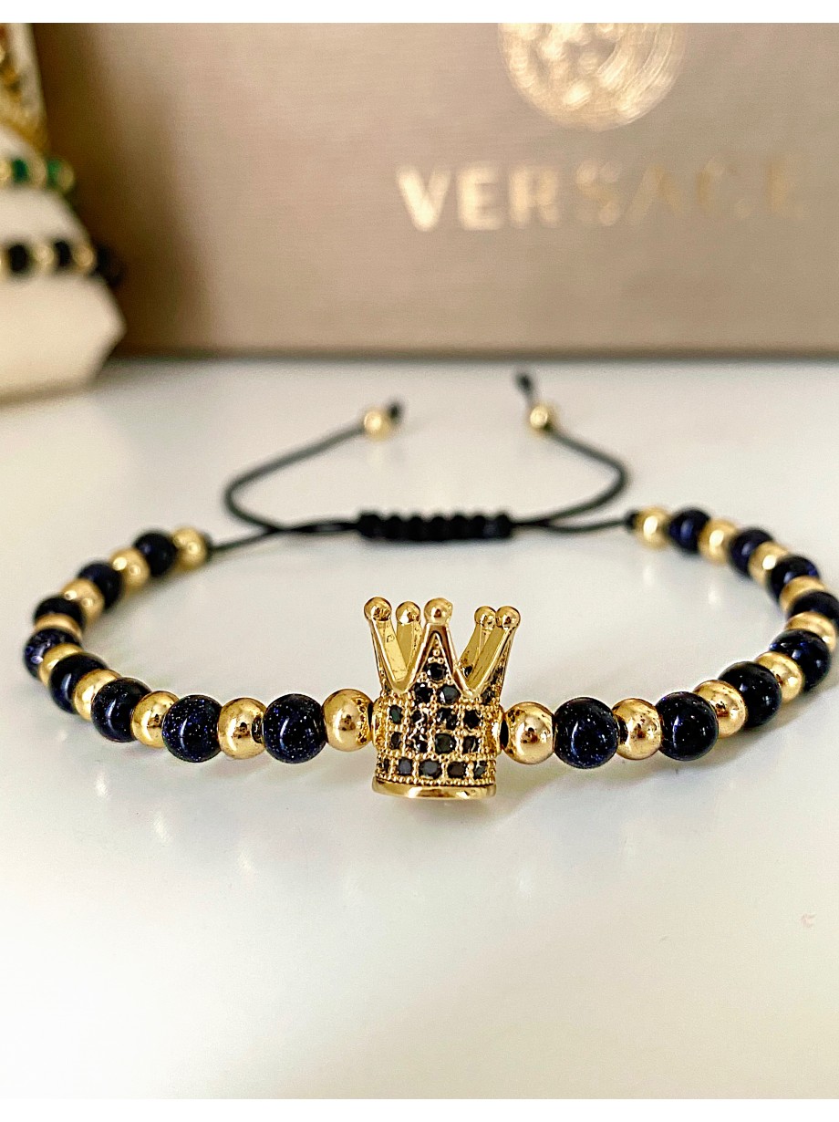 Bratara dama model deosebit cu piatra semipretioasa Piatra lunii si design special coroana