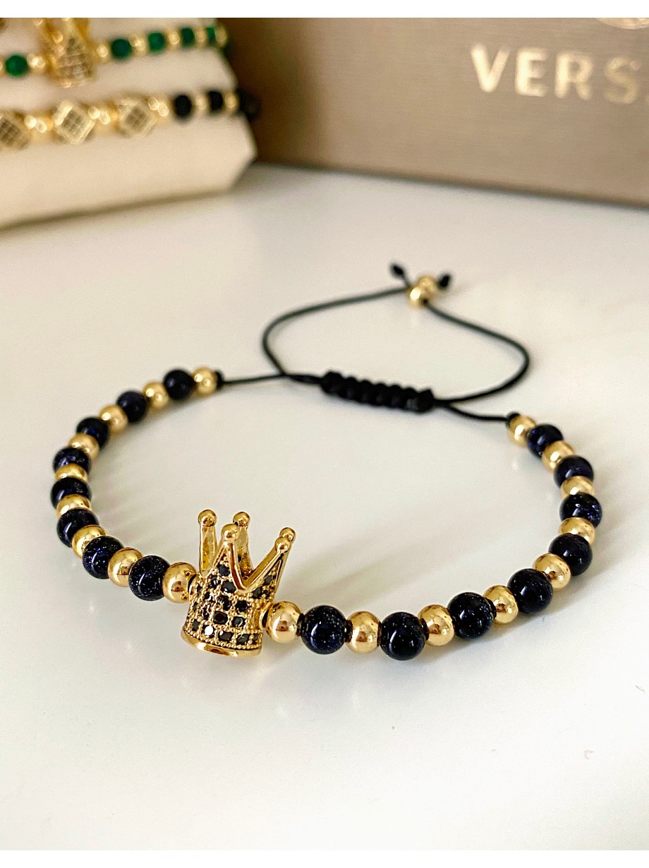 Bratara dama model deosebit cu piatra semipretioasa Piatra lunii si design special coroana