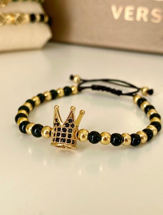 Bratara dama model deosebit cu piatra semipretioasa Piatra lunii si design special coroana