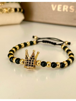 Bratara dama model deosebit cu piatra semipretioasa Piatra lunii si design special coroana