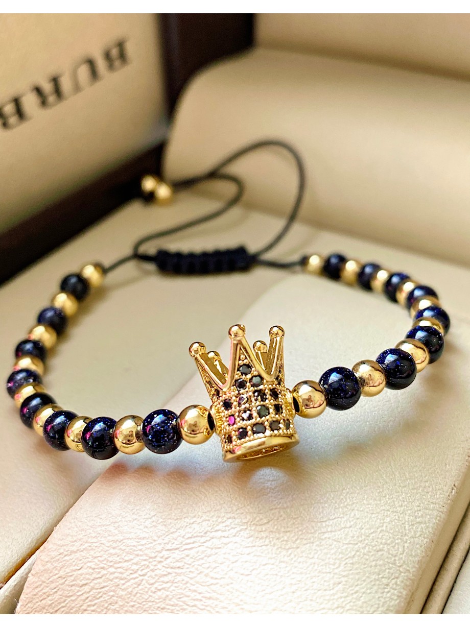 Bratara dama model deosebit cu piatra semipretioasa Piatra lunii si design special coroana