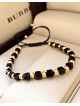 Bratara dama model deosebit cu pietricele negre si model simplu
