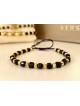 Bratara dama model deosebit cu pietricele negre si model simplu