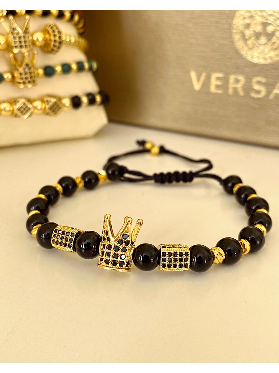 Bratara dama model deosebit cu piatra semipretioasa Piatra lunii si design special coroana