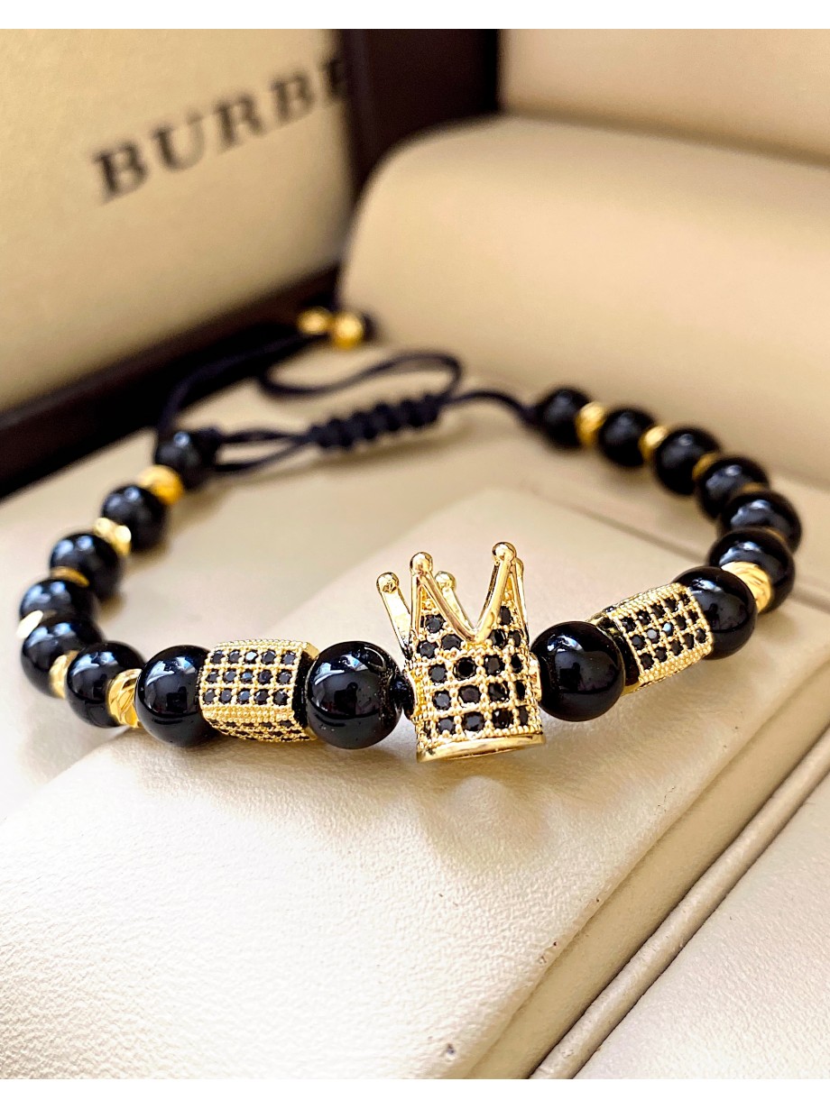 Bratara dama model deosebit cu piatra semipretioasa Piatra lunii si design special coroana