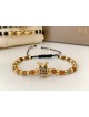 Bratara dama model deosebit cu piatra semipretioasa Ochi de tigru si design special coroana