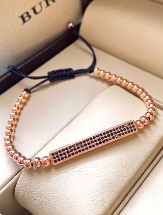 Bratara dama roze model deosebit cu banda stralucitoare