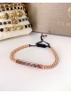 Bratara dama roze model deosebit cu banda stralucitoare