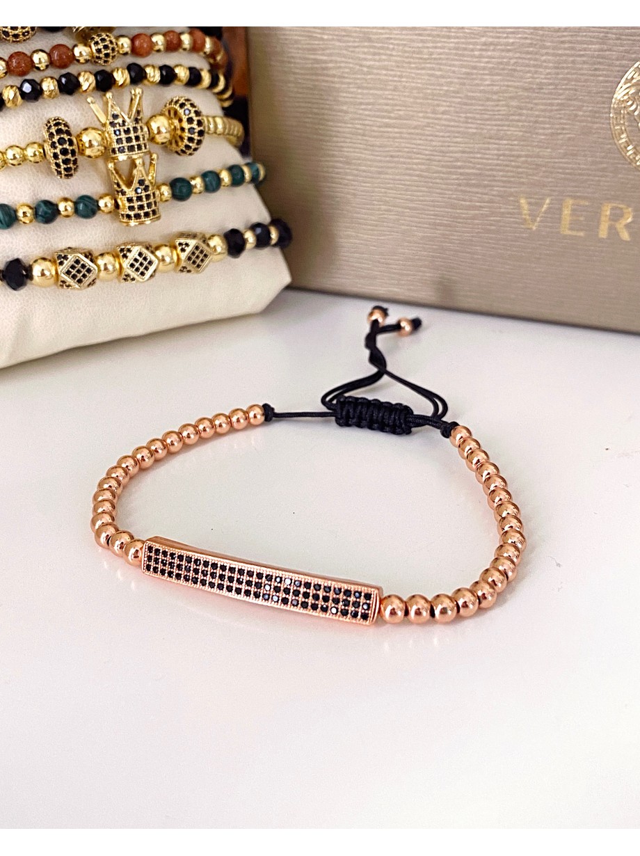 Bratara dama roze model deosebit cu banda stralucitoare