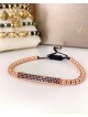 Bratara dama roze model deosebit cu banda stralucitoare