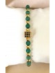 Bratara dama model deosebit cu piatra semipretioasa Malachit si design special patrat
