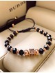 Bratara dama model deosebit cu margele negre si patrat cu pietricele negre