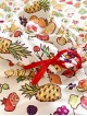 Pijama dama ieftina cu aspect satinat cu maieu si pantaloni scurti cu imprimeu Tutti Frutti - Energie și Prospețime Naturală