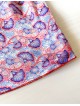 Pijama dama ieftina cu aspect satinat cu maieu si pantaloni scurti cu imprimeu Molly - Vibranta si Stilata