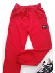 Pantaloni dama casual rosii tip jogger cu imprimeu Design