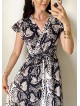 Rochie dama casual de vara confortabila cu imprimeu snake 