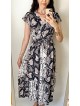 Rochie dama casual de vara confortabila cu imprimeu snake 